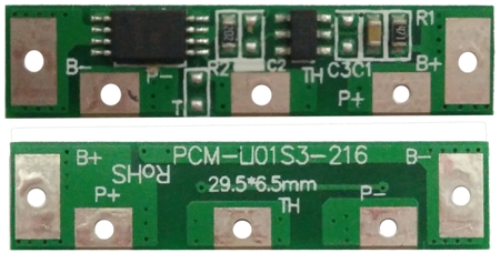 PCM-Li01S3-216 Smart Bms Pcm for Li-ion/Li-po/LiFePO4 Battery with NTC