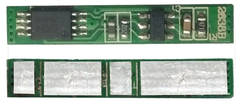 PCM-Li01S2A-2538（1S） for Li-ionLi-polymer LiFePO4 Battery Pack