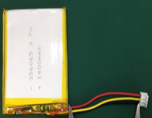 1S1P 3.7V 1400mAh Li-polymer battery pack
