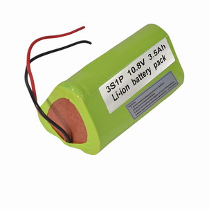 3S1P 10.8V 3500mAh Li-ion battery pack