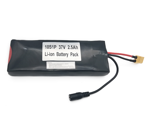 10S1P 37V 2.5Ah Li-ion Battery Pack