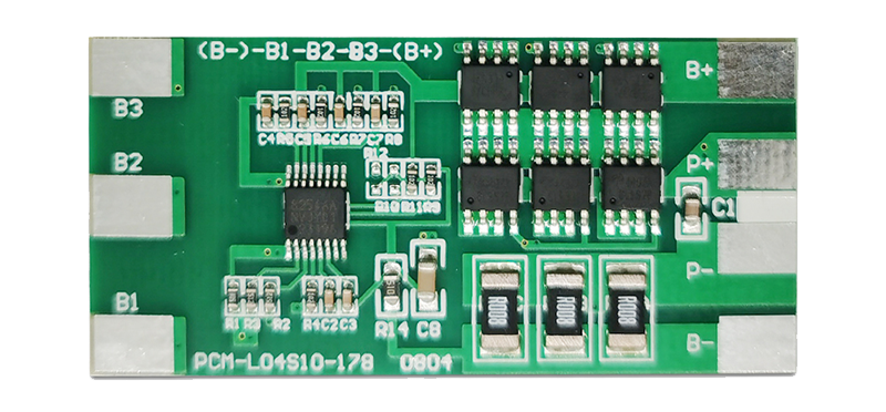 PCM-L04S10-178 Smart BMS PCM for Li-Ion/Li-Po/LiFePO4 Battery PCM for 3S-4S