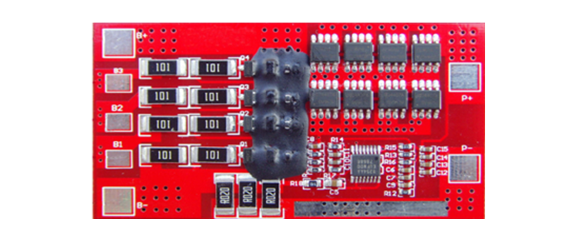 PCM-L04S12-406 Smart BMS PCM for Li-Ion/Li-Po/LiFePO4 Battery with Balance PCM for 3S-4S