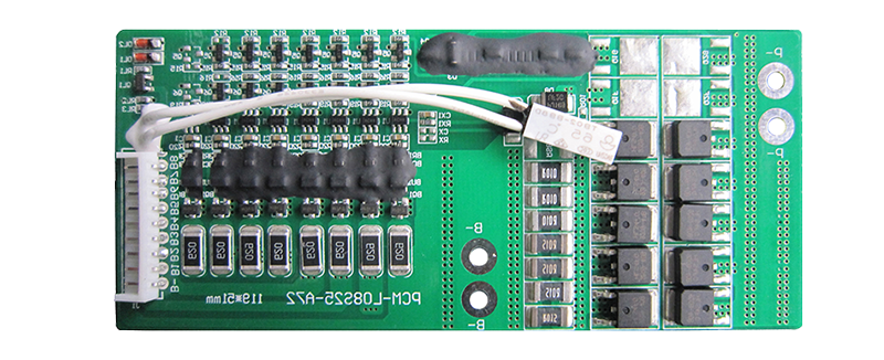 PCM-L08S25-A72 Smart BMS PCM for Li-Ion/Li-Po/LiFePO4 Battery with Balance PCM for 5S-9S