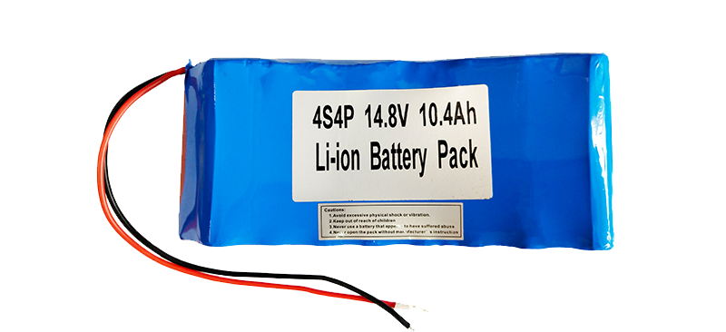 4S4P 14.8V 10.4Ah Li-ion Battery Pack 14.8V(4S)-22.2V(6S)